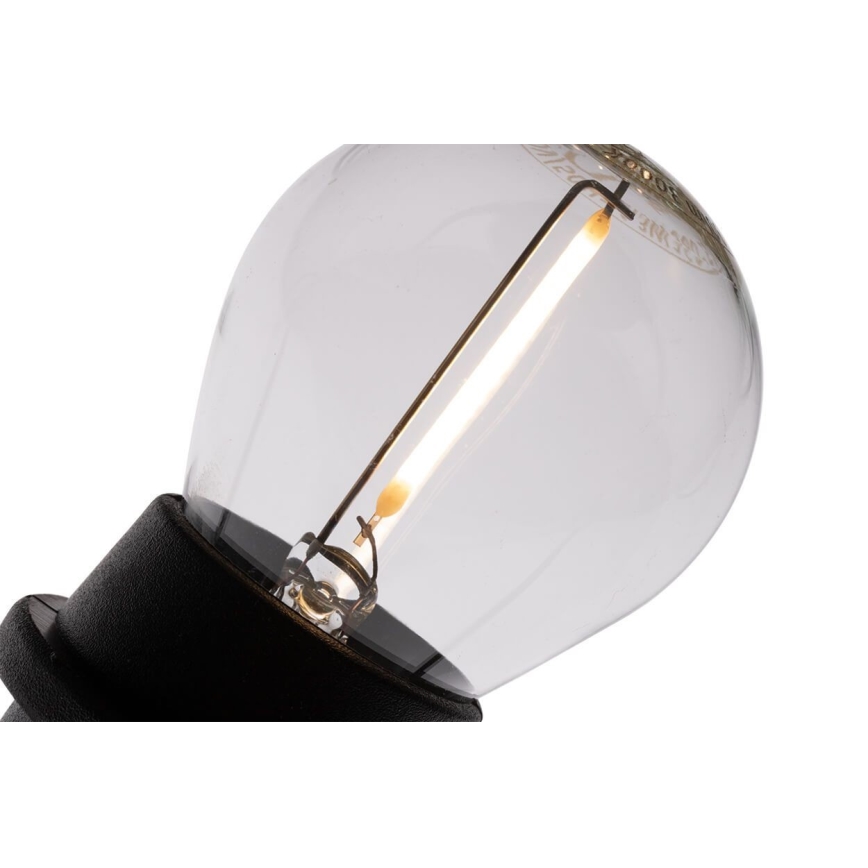 Decoratieve Lichtketting voor Buiten MIMOSA 20xE27/1,3W/230V IP44 20m