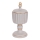 Decoratieve opbergdoos 21 x 9 cm, grijs/goud