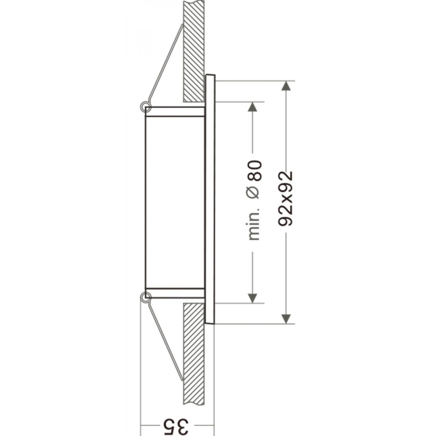 Deko-Light 110022 - Inbouwverlichting SIRRAH 1xGU5,3-MR16/35W/12V