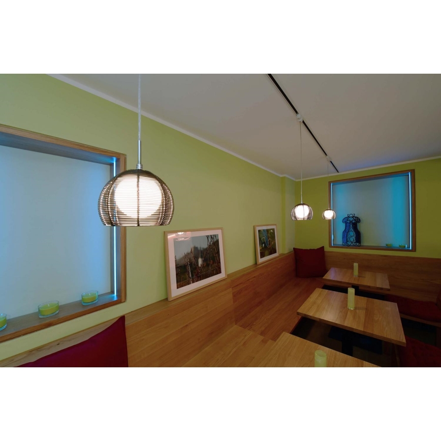 Deko-Light 342029 - Hanglamp aan een koord FILO 1xG9/40W/230V diameter 16 cm zilver