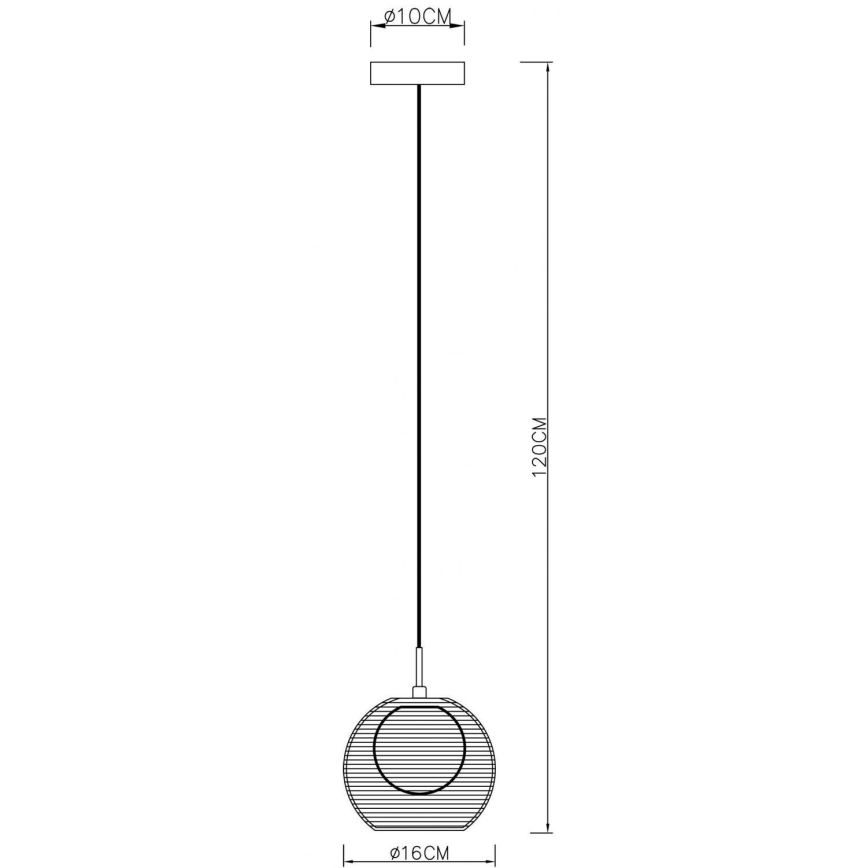Deko-Light 342029 - Hanglamp aan een koord FILO 1xG9/40W/230V diameter 16 cm zilver