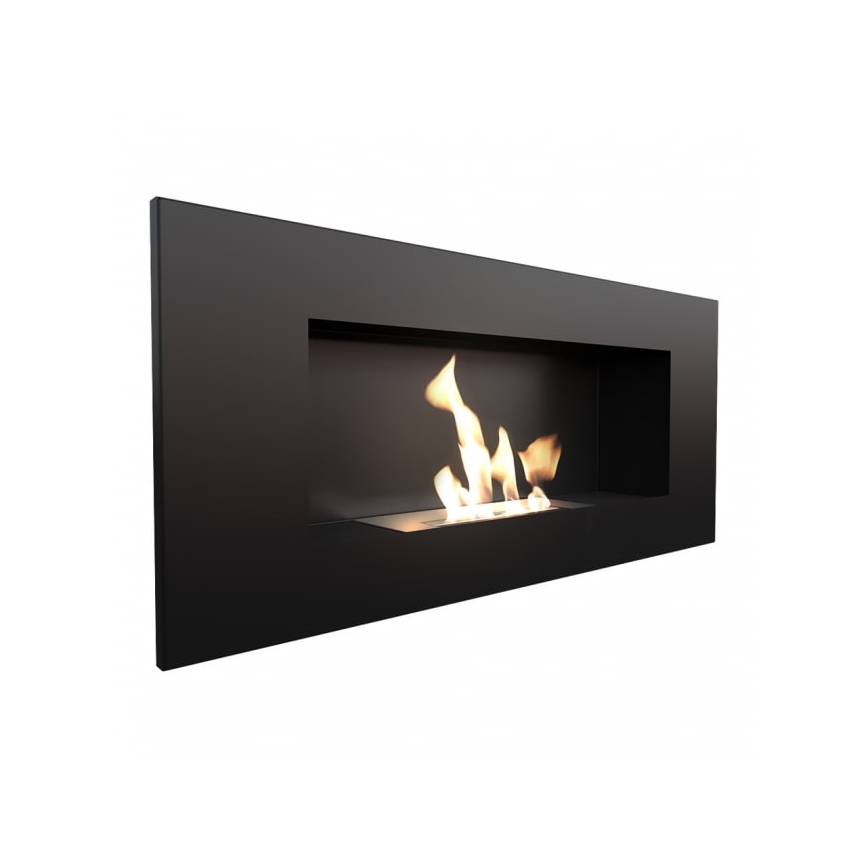 Kratki - Inbouw BIO haard 40x90 cm 2kW zwart