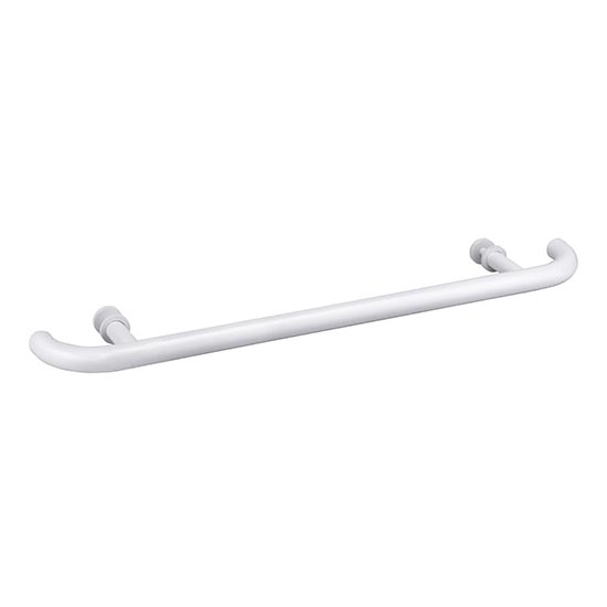 Deurtrek 80x4 cm RVS/wit