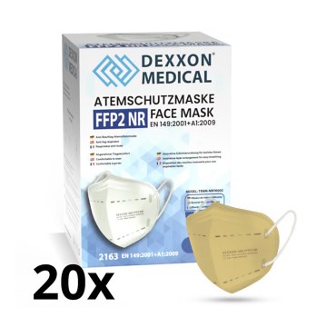 DEXXON MEDICAL Mondkapje FFP2 NR beige 20st