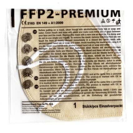 DEXXON MEDICAL Mondkapje FFP2 NR beige 20st