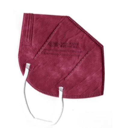 DEXXON MEDICAL Mondkapje FFP2 NR rode wijn kleur 100st