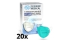 DEXXON MEDISCH azuur gezichtsmasker FFP2 NR - 20stuks