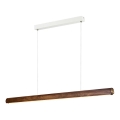 DFTP by Nordlux - Dimbare LED-hanglamp aan staalkabel AKENO LED/25W/230V 3000K essenhout