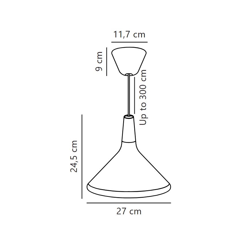 DFTP by Nordlux - Hanglamp aan een koord NORI 1xE27/40W/230V