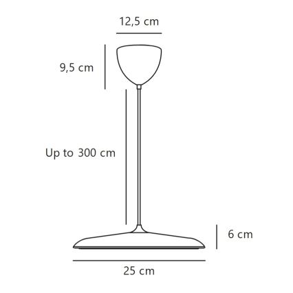 DFTP by Nordlux - LED-dimbare kabelhanglamp ARTIST LED/14W/230V 3000K