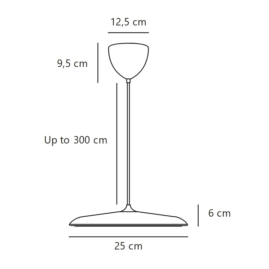 DFTP by Nordlux - LED-dimbare kabelhanglamp ARTIST LED/14W/230V 3000K