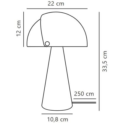 DFTP by Nordlux - Tafellamp met verstelbare lampenkap ALIGN 1xE27/25W/230V zwart