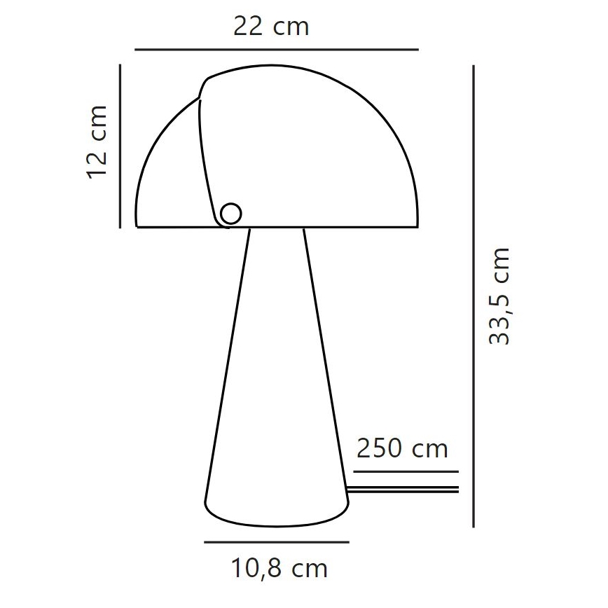 DFTP by Nordlux - Tafellamp met verstelbare lampenkap ALIGN 1xE27/25W/230V zwart
