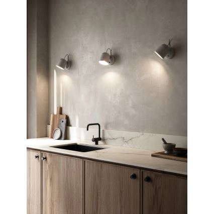 DFTP by Nordlux - Wandspot met USB-poort ANGLE 1xGU10/25W/230V grijs