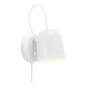 DFTP by Nordlux - Wandspot met USB-poort ANGLE 1xGU10/25W/230V wit