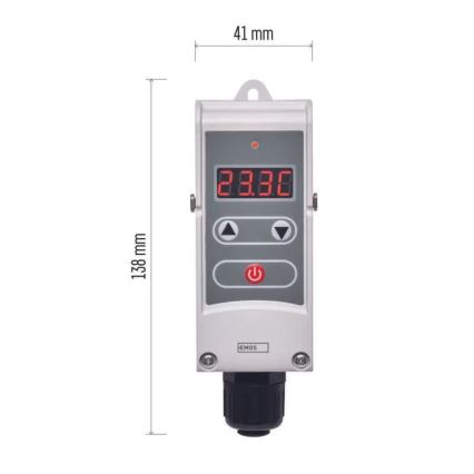 Digitale Bevestigde Thermostaat 230V