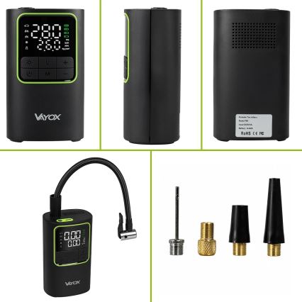 Digitale compacte compressor 5V 4000 mAh – zwart