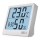 Digitale thermometer met hygrometer, 1x AA, wit