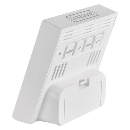 Digitale thermometer met hygrometer, 1x AA, wit