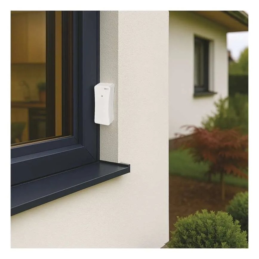 Digitale thermometer met hygrometer, 2x AAA, wit