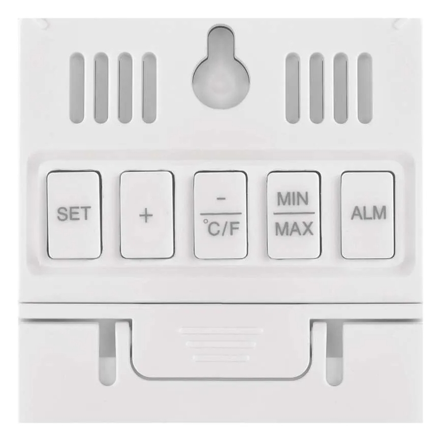 Digitale thermometer met hygrometer, 2xAAA, wit