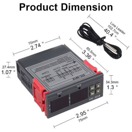 Digitale Thermostaat 3W/230V