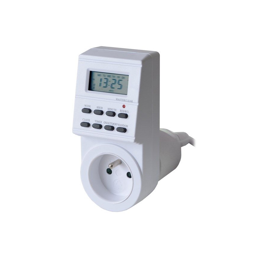 Digitale tijdschakelaar wekelijks 16A/230V 200 mAh