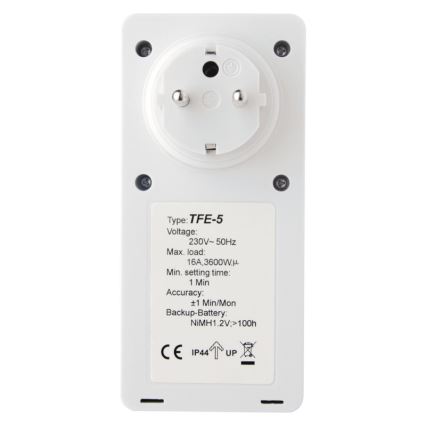 Digitale Timer voor Buiten 230V/16A IP44