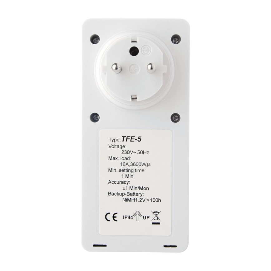 Digitale Timer voor Buiten 230V/16A IP44