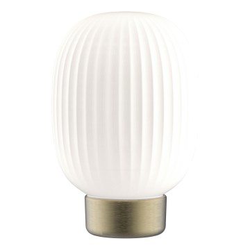 Dimbaar LED touch tafellampje LATTE LED/1,8W/5V USB 2000 mAh goud/wit