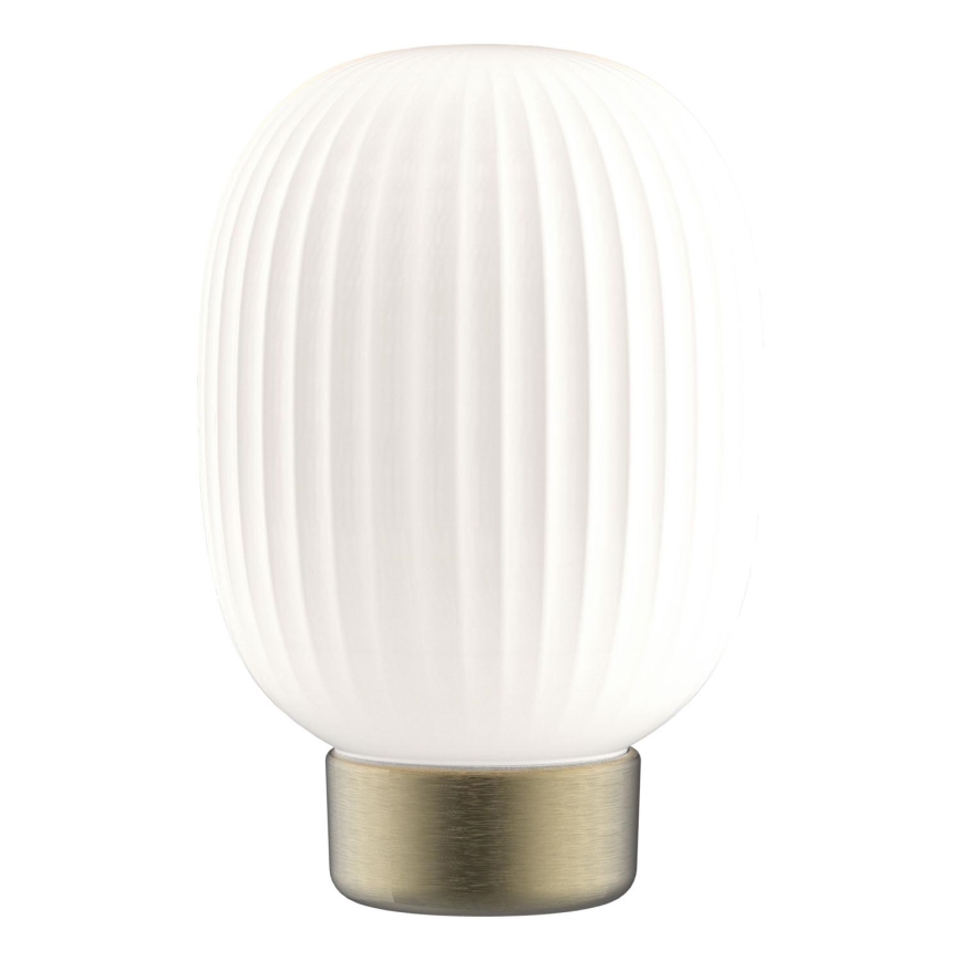 Dimbaar LED touch tafellampje LATTE LED/1,8W/5V USB 2000 mAh goud/wit