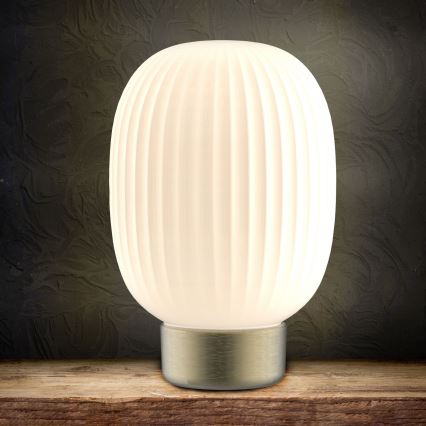 Dimbaar LED touch tafellampje LATTE LED/1,8W/5V USB 2000 mAh goud/wit