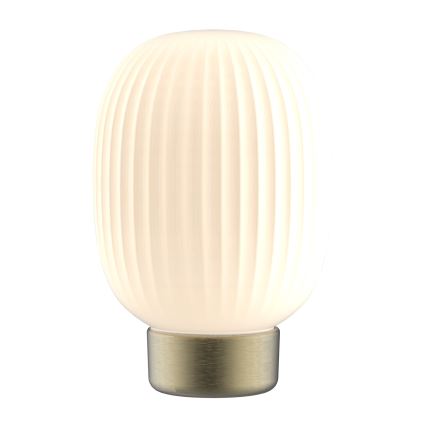 Dimbaar LED touch tafellampje LATTE LED/1,8W/5V USB 2000 mAh goud/wit