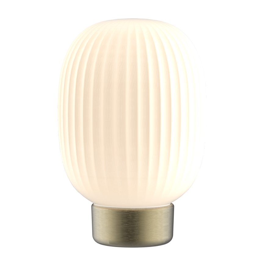 Dimbaar LED touch tafellampje LATTE LED/1,8W/5V USB 2000 mAh goud/wit