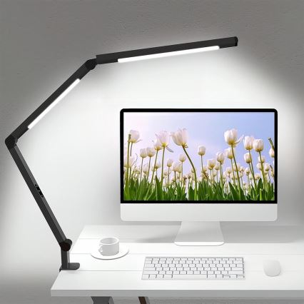 LED Dimbaar aanraken flexibel tafellamp POINTIQ LED/12W/230V 3000/4000/5000/6500K CRI 92 zwart