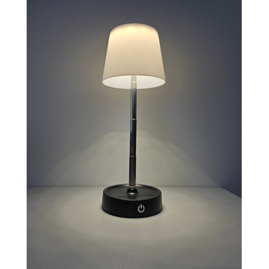 Dimbaar LED touch tafellampje LED/3W/5V USB 800 mAh wit