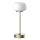 Dimbaar LED touch tafellampje RIMINI LED/2W/5V USB 2000 mAh goud/wit