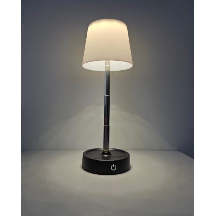 Dimbare aanraak-tafellamp LED/3W/5V USB 800 mAh wit