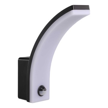 Dimbare buiten wandlamp met bewegingssensor en schemerschakelaar LED/12/15/20W/230V IP65 zwart