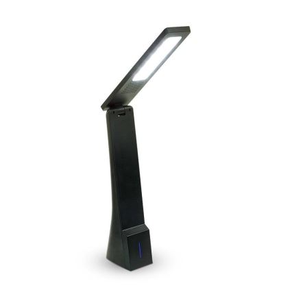 Dimbare en Oplaadbare LED Tafel Lamp met Touch besturing USB LED/4W/5V 1200 mAh 2700K-5700K zwart