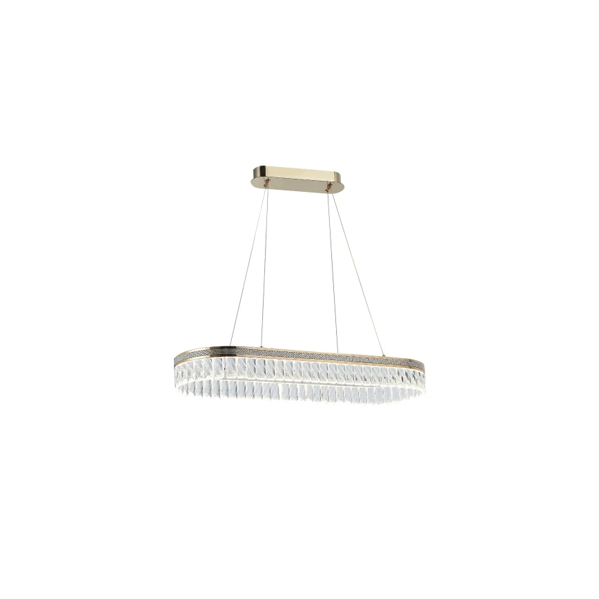 Dimbare kristallen LED-kroonluchter met kabelophanging THALIA LED/50W/230V 3000-6000K + afstandsbediening