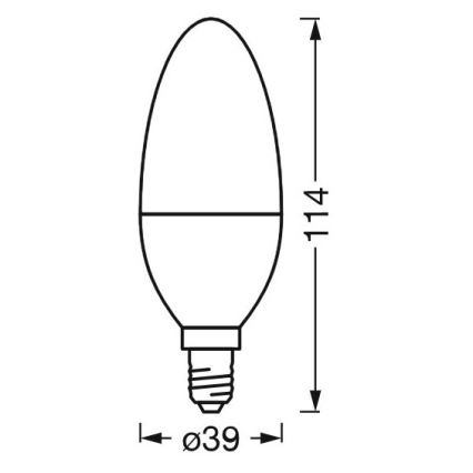 Dimbare LED Antibacteriële Lamp B40 E14/4,9W/230V Wi-Fi - Ledvance