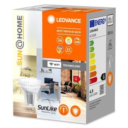 Dimbare LED Antibacteriële Lamp PAR16 GU10/4,9W/230V Wi-Fi - Ledvance