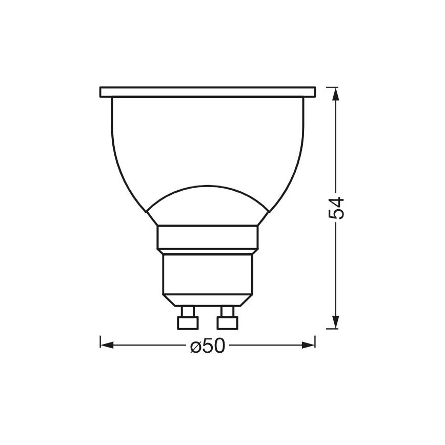 Dimbare LED Antibacteriële Lamp PAR16 GU10/4,9W/230V Wi-Fi - Ledvance