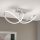 Dimbare LED bevestigde hanglamp CIRCUS LED/30W/230V mat chroom