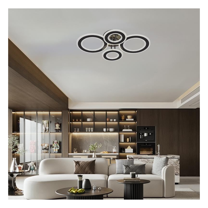 Dimbare LED bevestigde hanglamp LED/100W/230V 3000-6500K + afstandsbediening