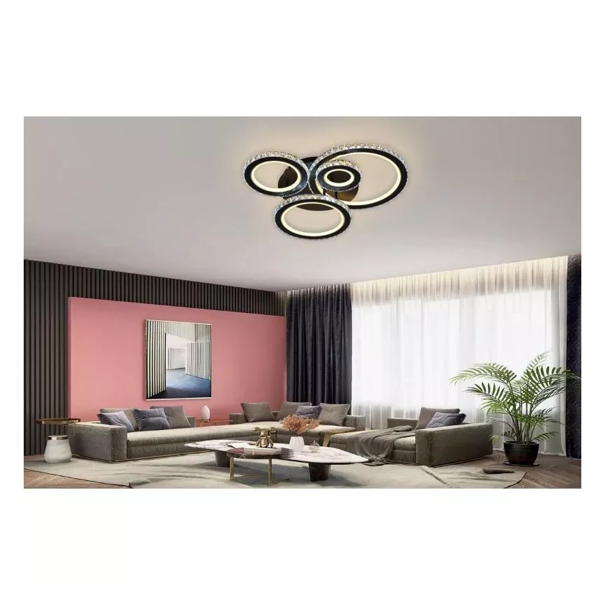 Dimbare LED bevestigde hanglamp LED/120W/230V 3000-6500K + afstandsbediening
