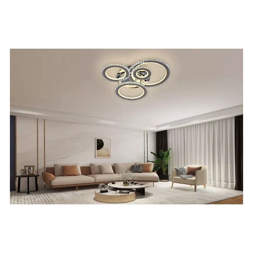 Dimbare LED bevestigde hanglamp LED/120W/230V 3000-6500K + afstandsbediening