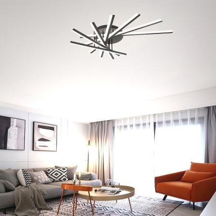 Dimbare LED bevestigde hanglamp LED/120W/230V 3000-6500K + afstandsbediening