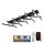 Dimbare LED bevestigde hanglamp LED/125W/230V 3000-6500K + afstandsbediening